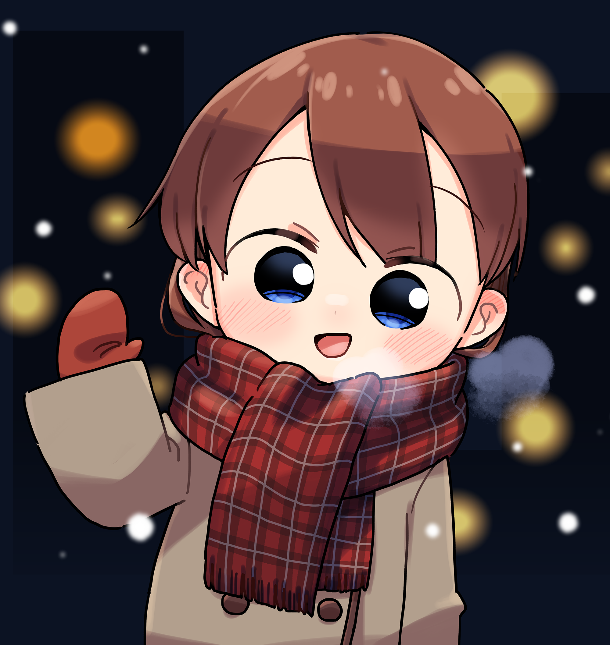 如何画戴围巾的女生教你二次元围巾的画法技巧