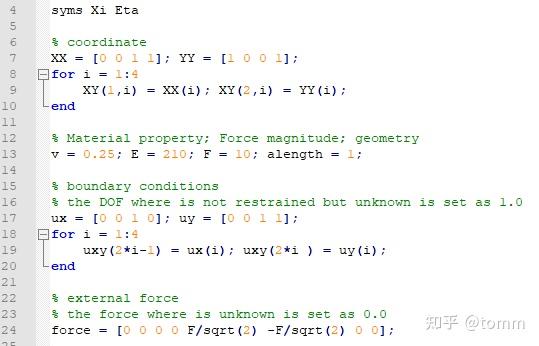有限元法计算二维平面单元及matlab实现 知乎