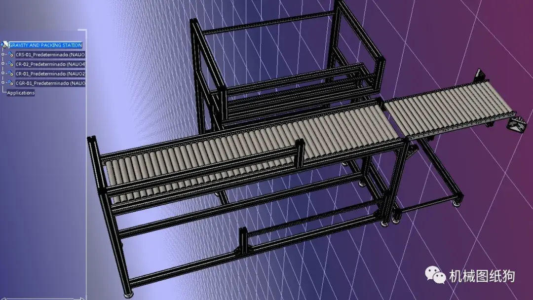 【工程机械】walking beam mechanism滚筒输送结构3D图纸 STEP格式 - 知乎