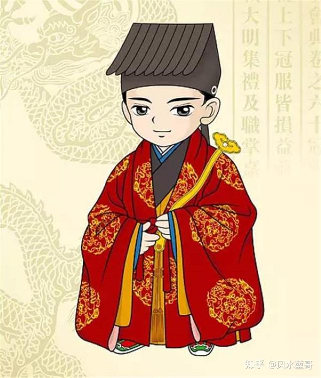 纯阳巾,就像一块瓦片倾斜覆盖在上面,类似于道士帽.