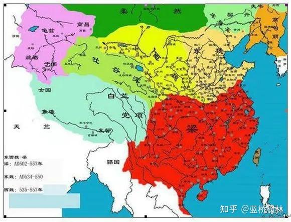 历史天空 .南北朝时期南朝南梁王朝de疆域 - 知乎