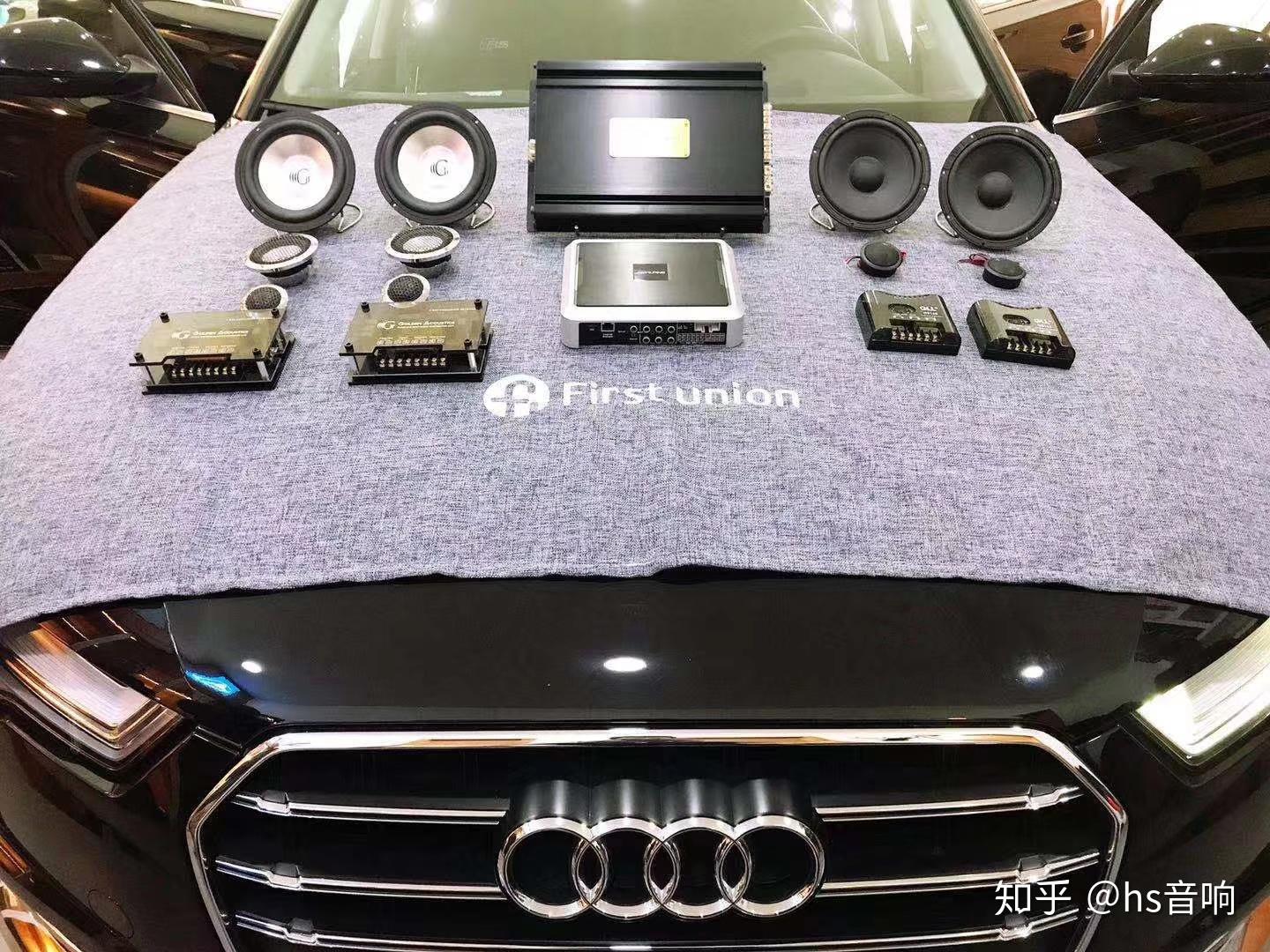 奥迪a6汽车音响升级改装黄金声学声不受限