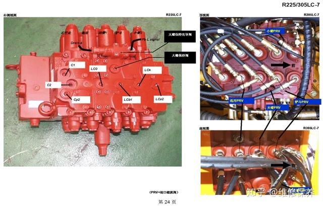 日立挖掘机多路阀图解图片