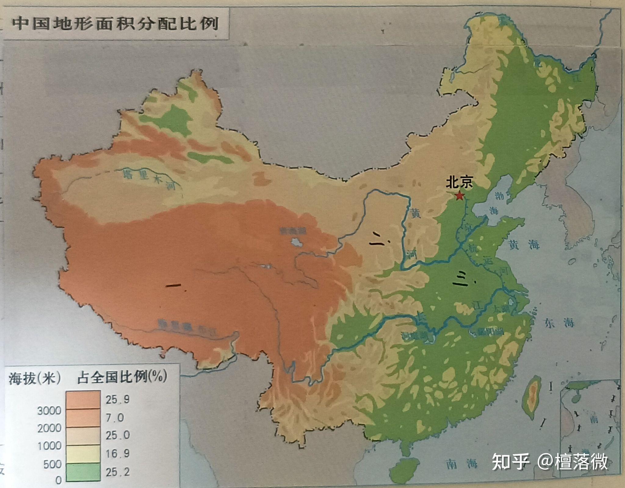 地势由什么向什么倾斜④主要地形分布:多种地形条件下⑤特殊地形地貌