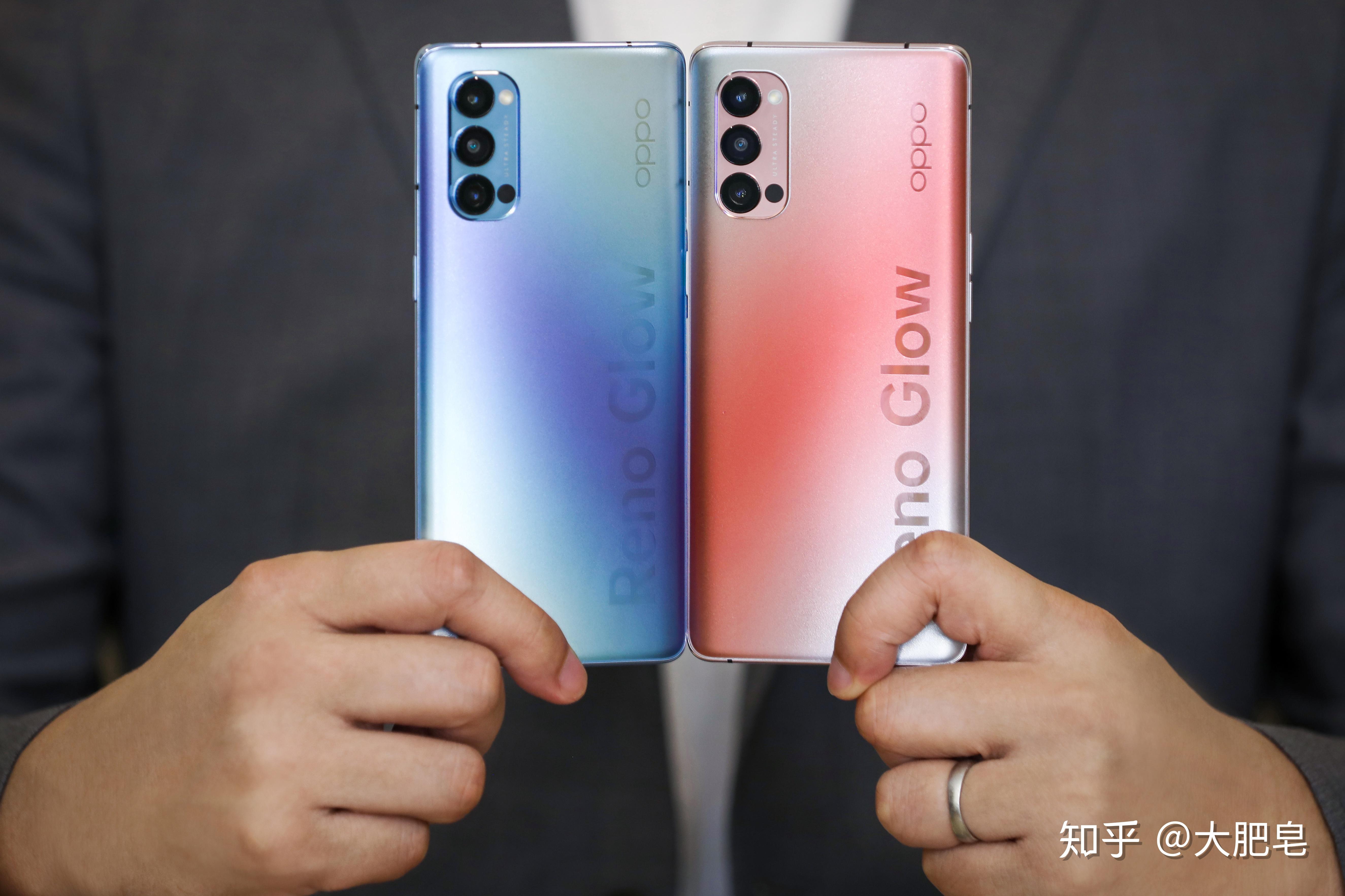 外观设计上,这次oppo带来了一种全新的背部玻璃工艺——reno glow晶钻