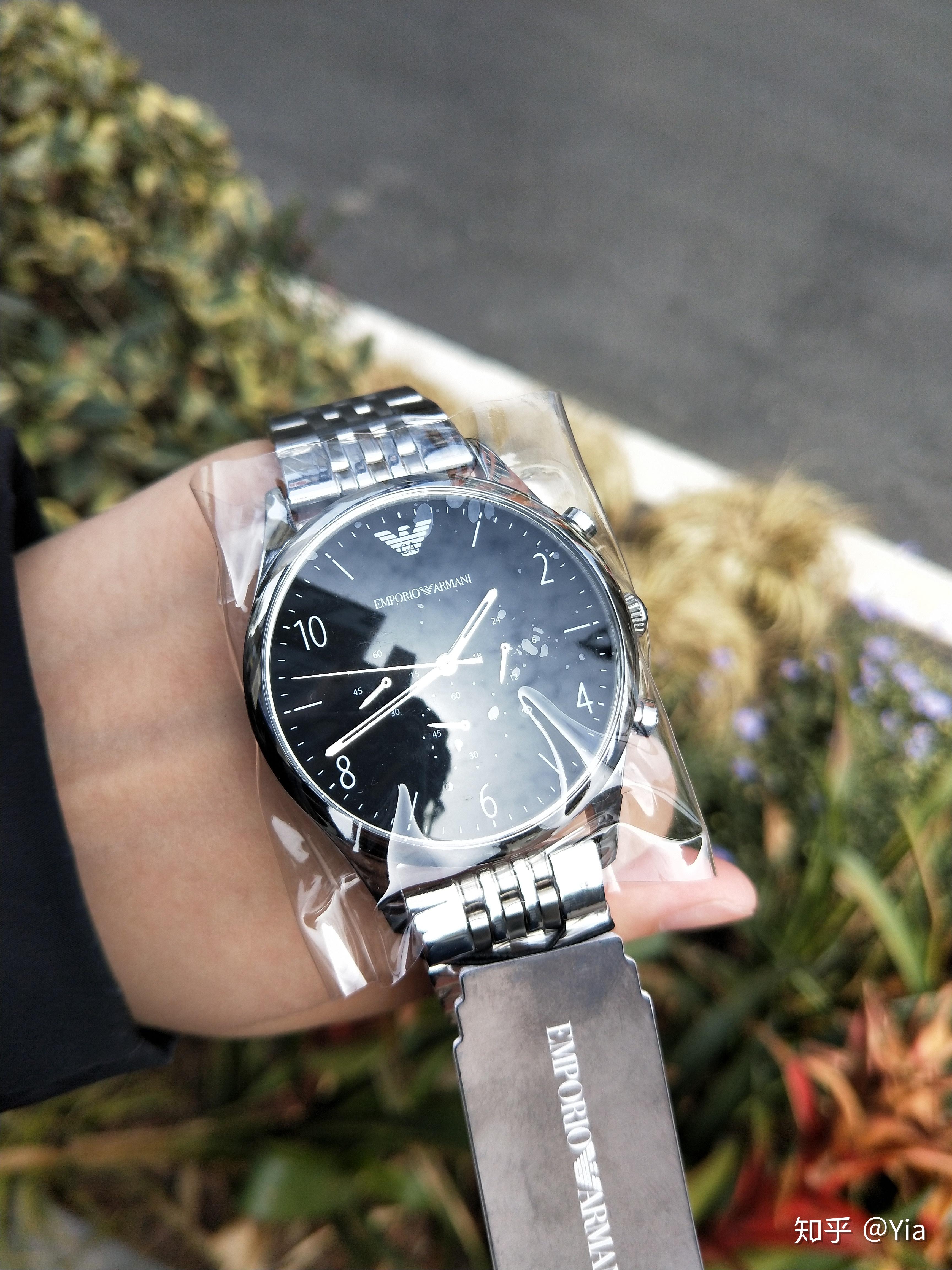 大气男士商务手表阿玛尼钢带ar1863