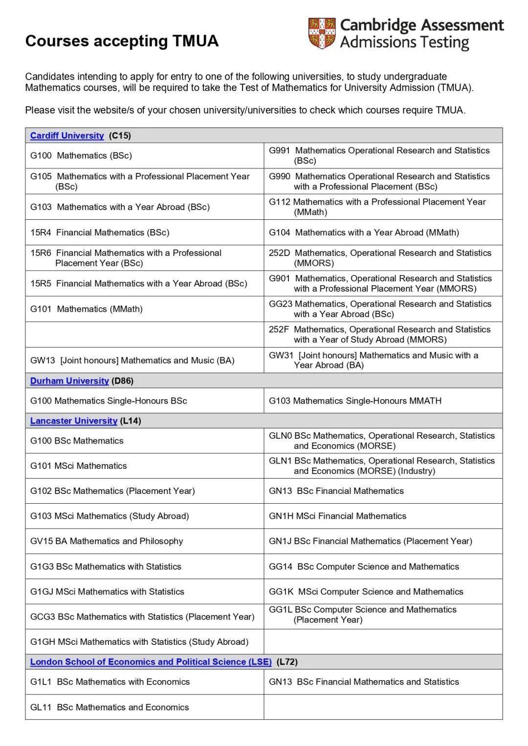 同为数学入学考试，STEP/MAT/TMUA有什么区别？如何选择？ - 知乎