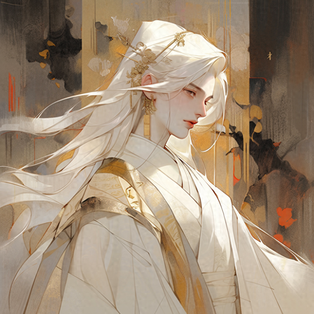 男生古风头像,与君承诺,风雪白头