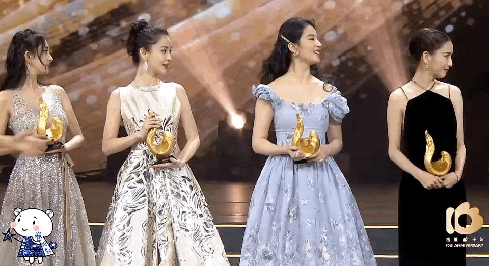 如何评价刘亦菲 2020 微博之夜的造型和搭配?