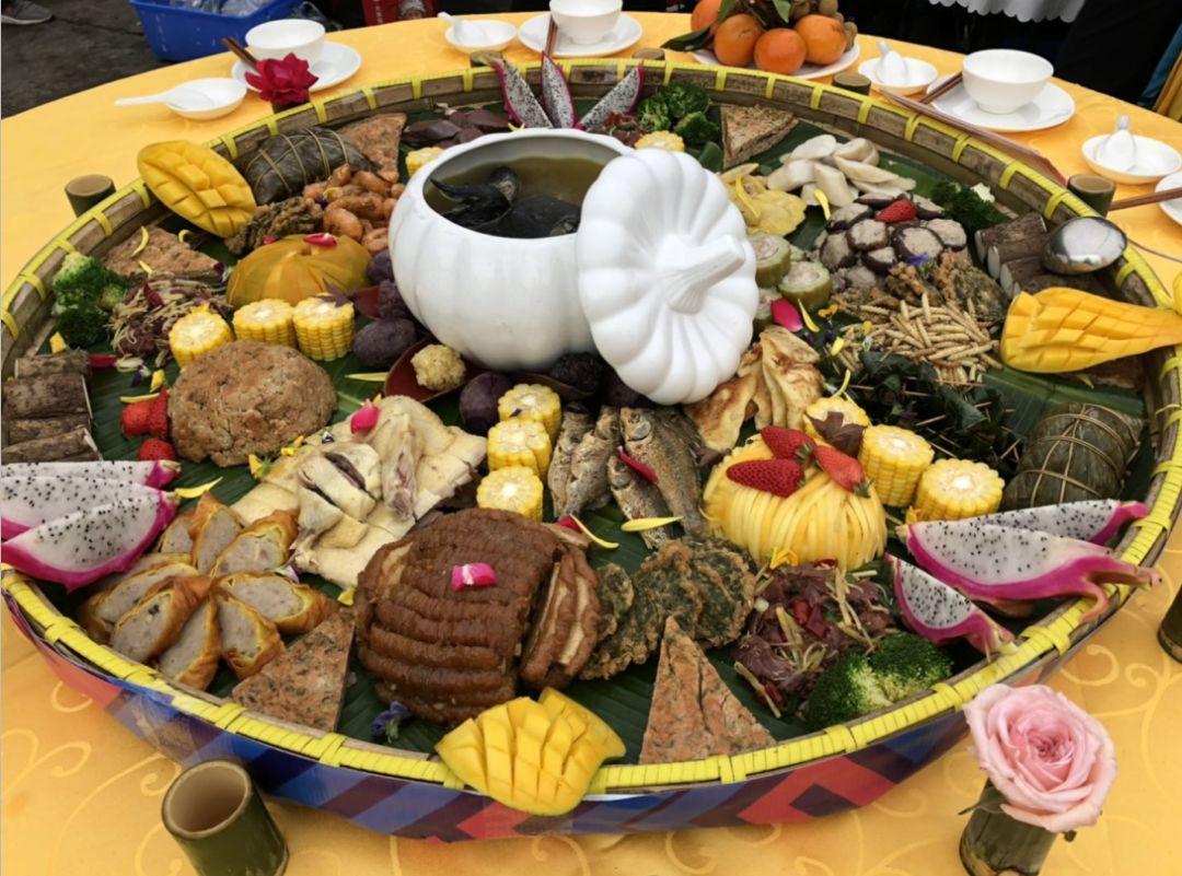 壮家养生宴,真是精美绝伦广西崇左扶绥特色酸粥宴壮乡扣肉,肥而不腻