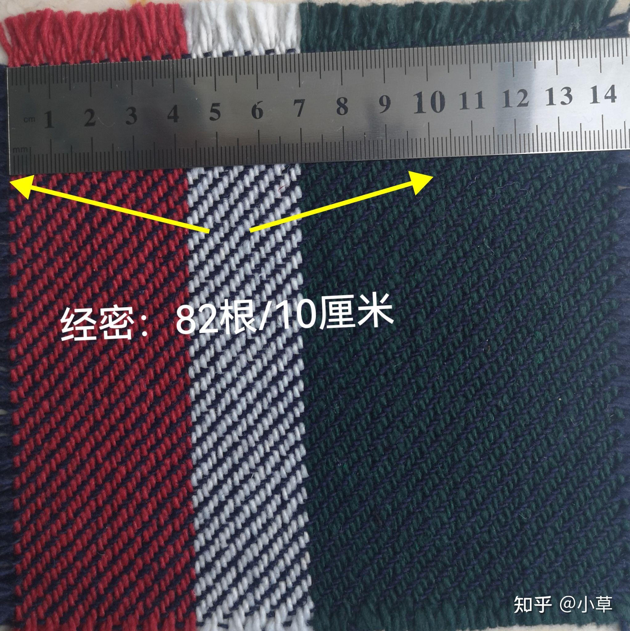 （九）粗纺面料结构分析———织物的密度（上） - 知乎
