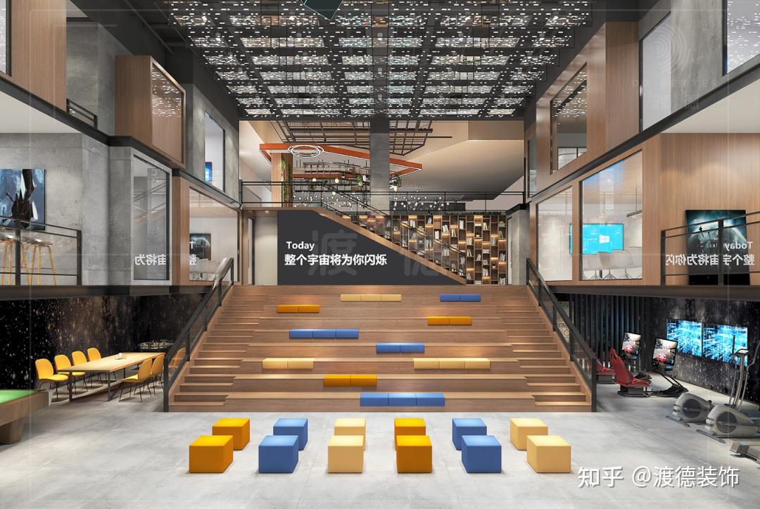 办公系列 |时尚共享办公空间设计,空间利用率最大化! - 知乎
