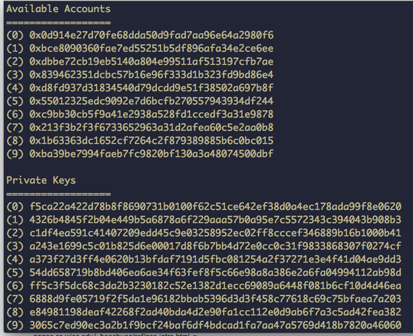 ethereum testrpc