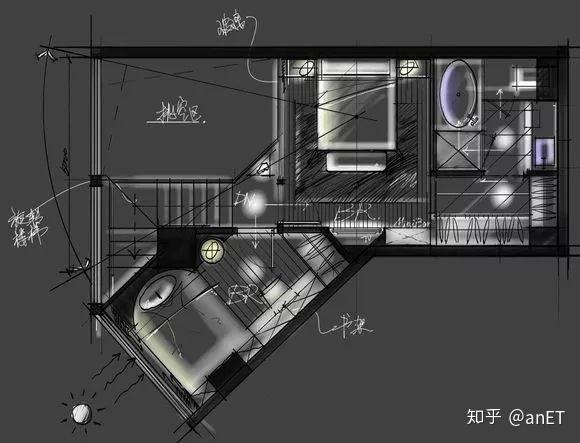 一个LOFT户型14个平面方案! !! - 知乎