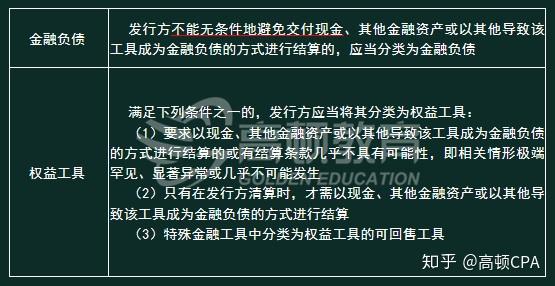 如何判斷附有或有結算條款的金融工具分類及權益工具和金融負債間重