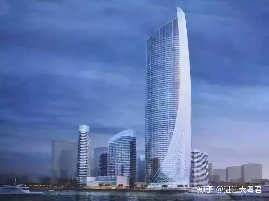 超大零售超市等等甲级写字楼,涵盖五星级酒店的湛江中心大厦,湛江第一