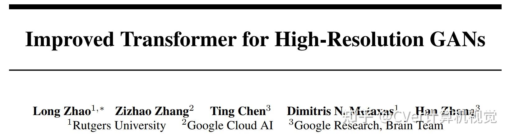 NeurIPS 2021 | HiT：用于高分辨率GAN的改进型Transformer - 知乎