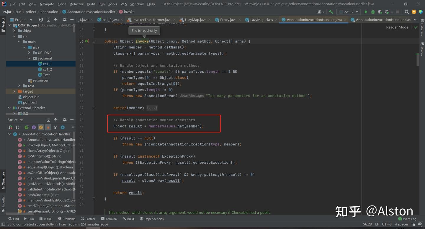 Java反序列化安全 - ysoserial commons collections 1 - 知乎