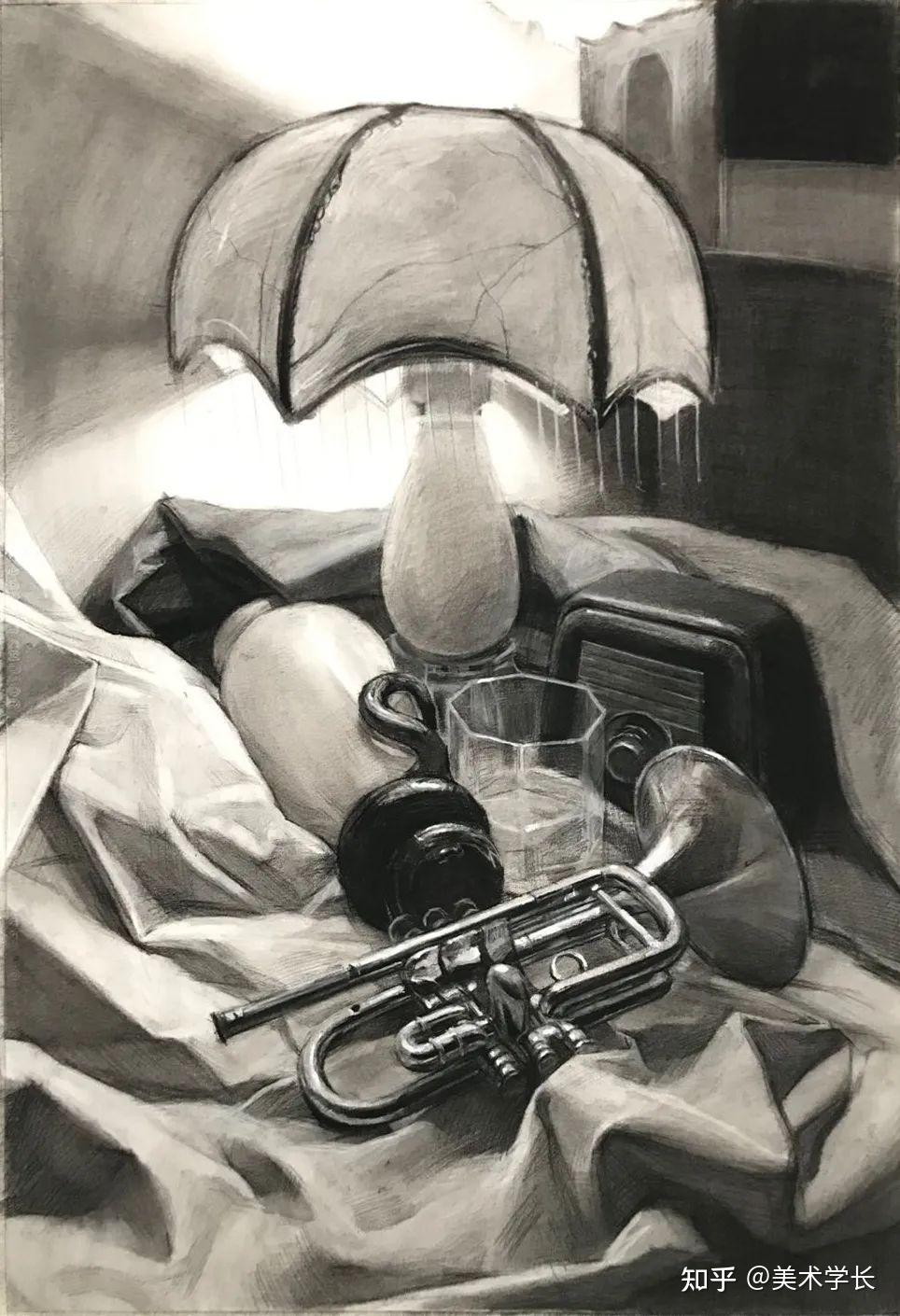 央美2021年造型基础部最新素描作品不瞒你说真不错