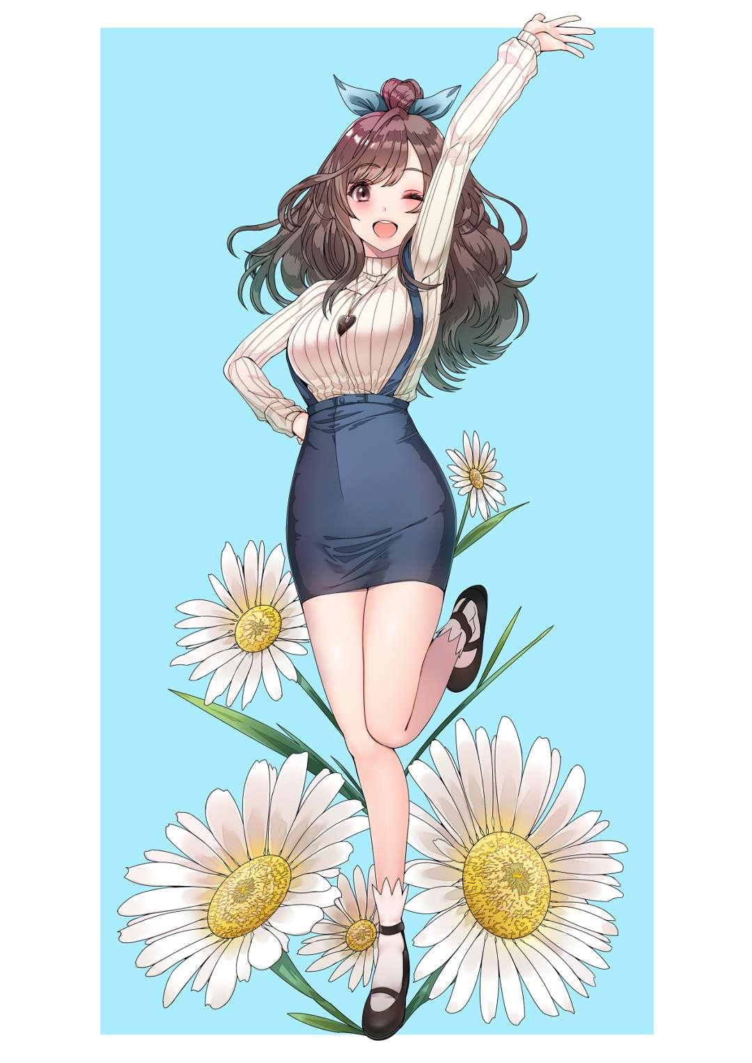 pixiv特辑整洁性感西服裙