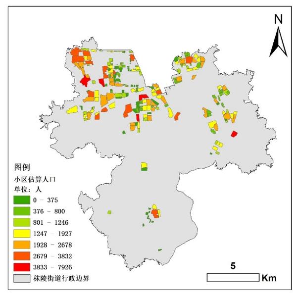 基于腾讯位置大数据的精细尺度人口空间化以南京市江宁区秣陵街道为例