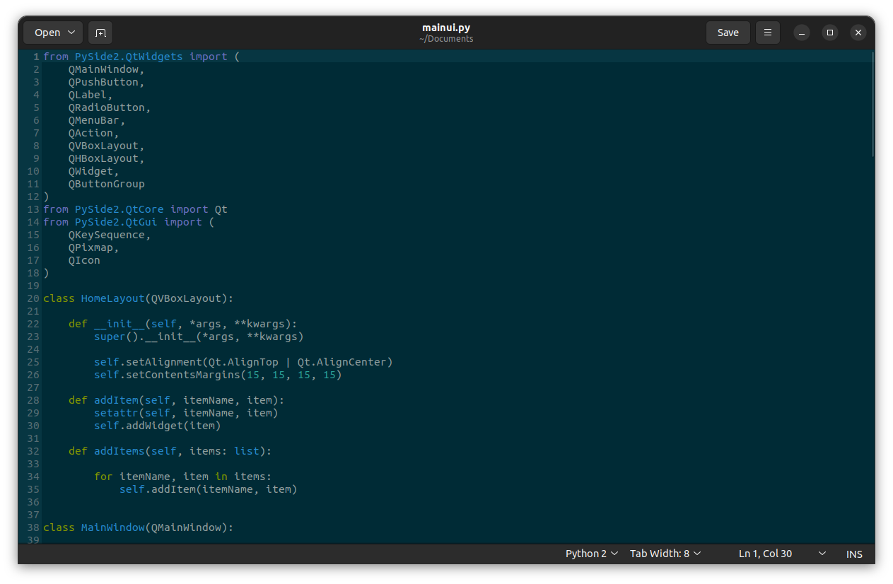  gedit linux 