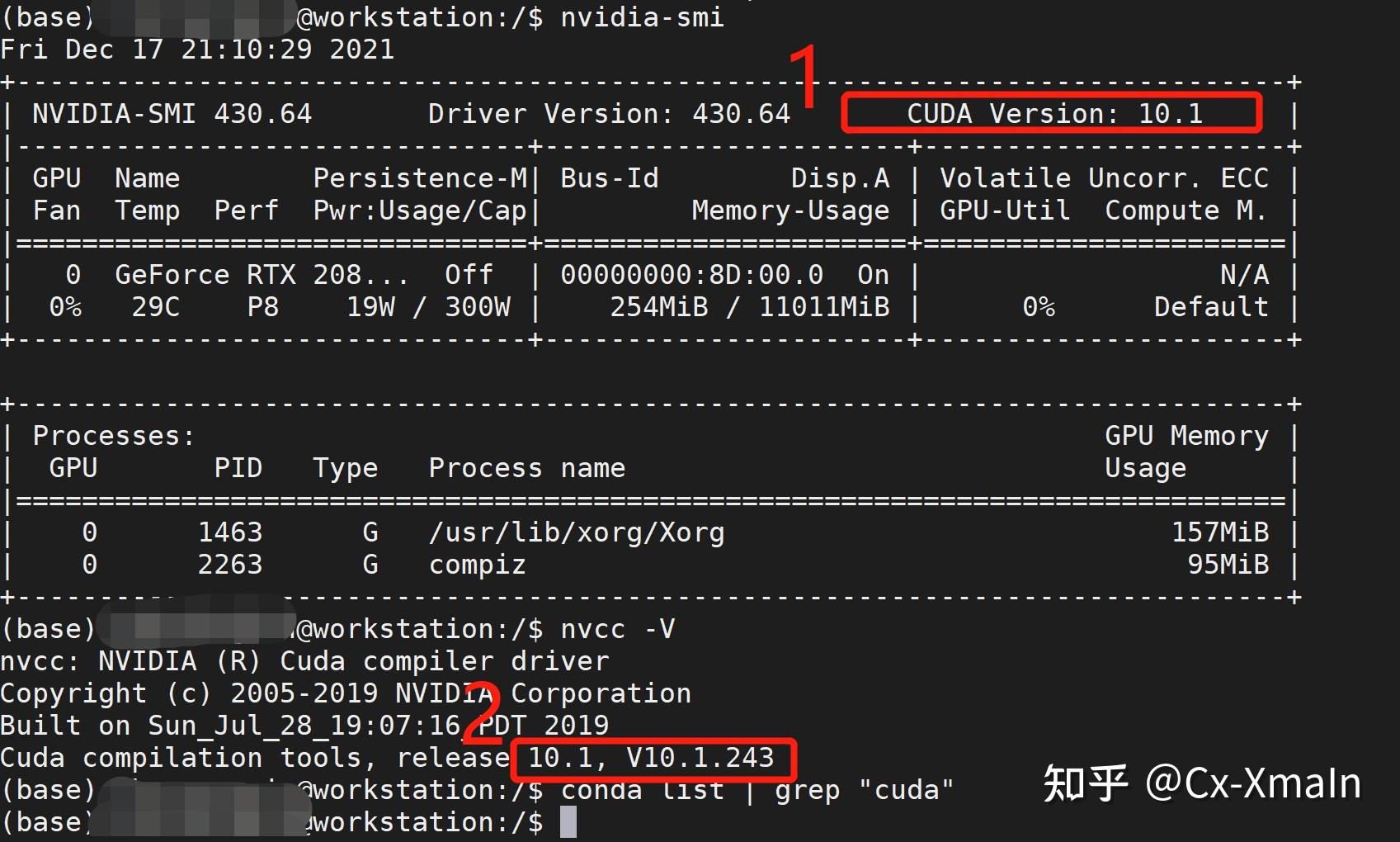  conda cuda pytorch cvpods 