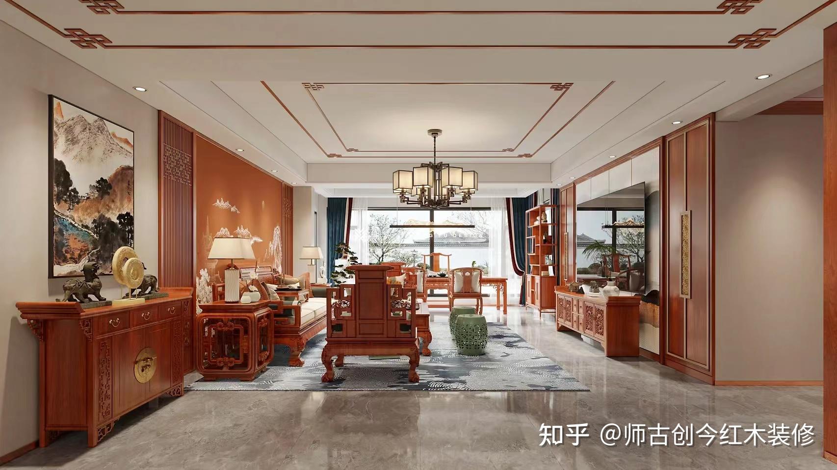 中式红木装修,符合当代环保的潮流 - 知乎