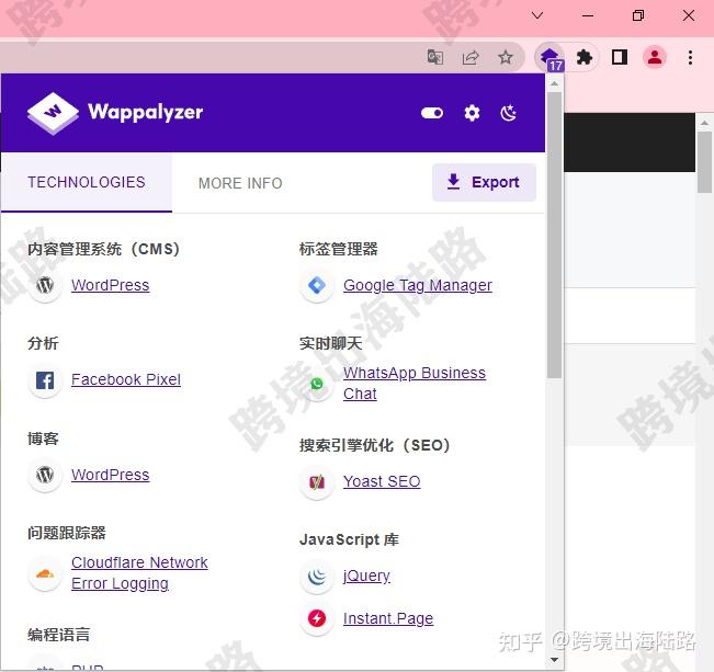  wappalyzer 