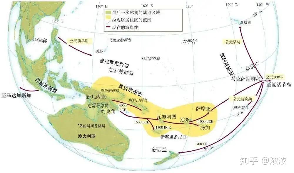 对澳大利亚东部形成屏障作用的美拉尼西亚群岛,核心岛屿是所罗门群岛