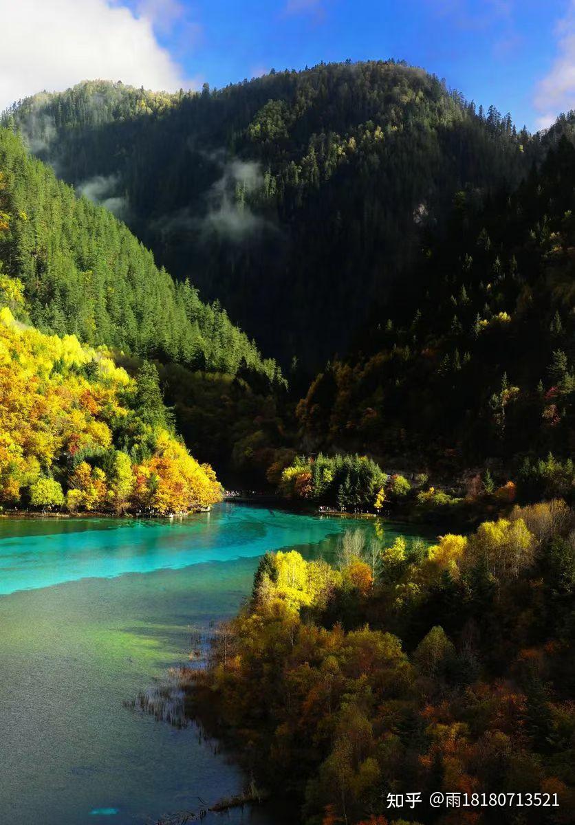 九寨溝金秋冬季絕美風景美嗎最美九寨溝風景照四川西部風情旅遊地接