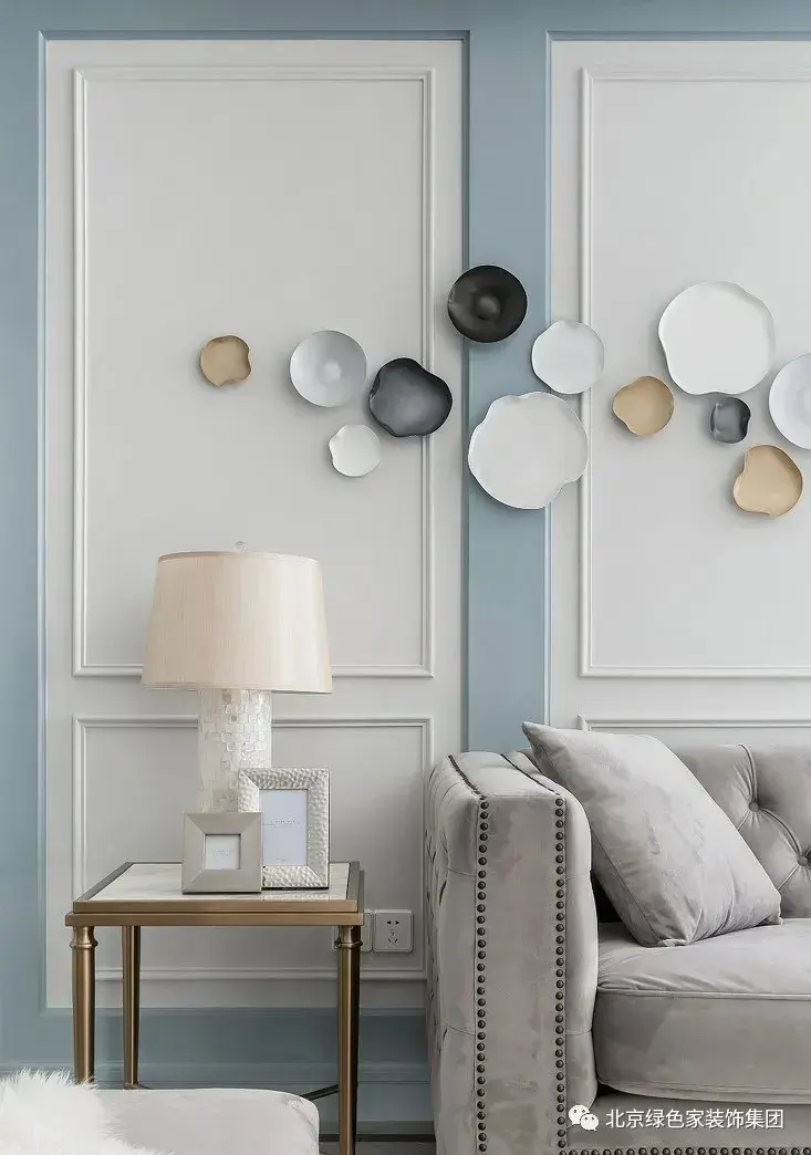 绿色家装饰丨120㎡轻奢美式风格装修,莫兰迪色温柔演绎优雅情调! - 知乎