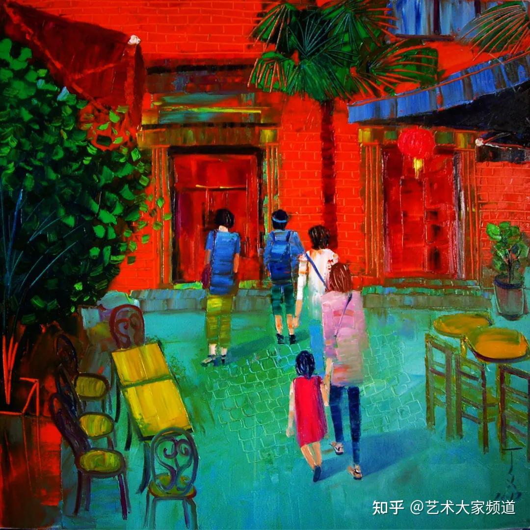 中国当代著名城市风景油画家丁文辉