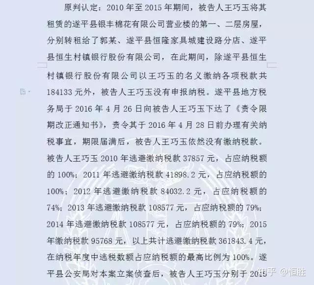 包租婆栽了出租房屋不交稅房東被判刑9個月罰款2萬