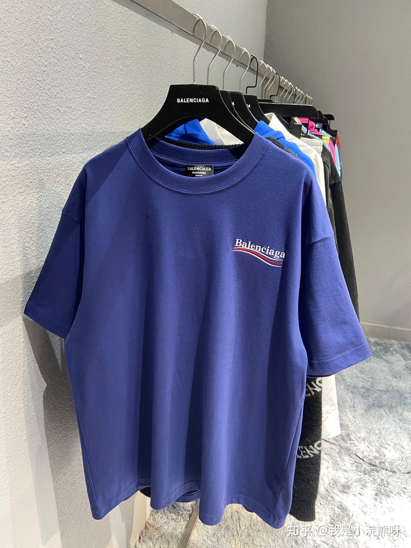 balenciaga巴黎世家可乐刺绣短袖经典款t恤tee宽松versize