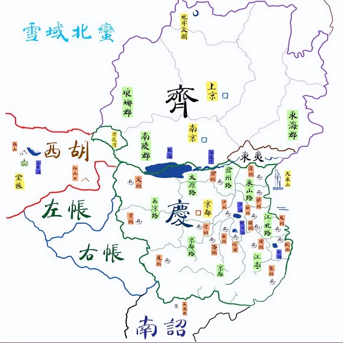 了解完了故事背景,咱们再来看看地图,最近正好《庆余年》同名手游上线