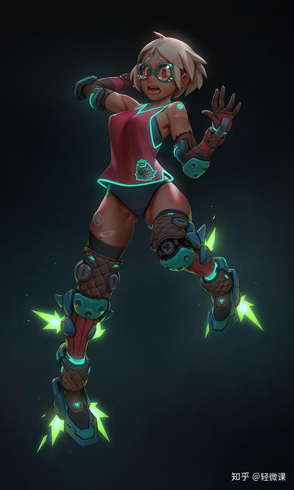 想学!会动会发光的电气朋克少女～!