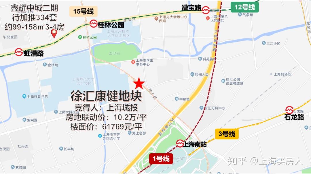 徐汇康健板块全新住宅规划公示!