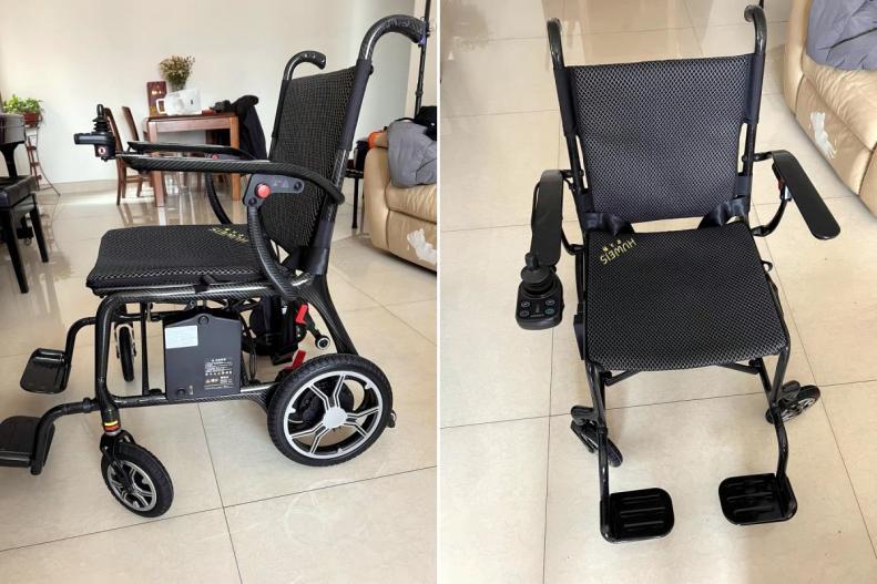 户外踏青正当时选一款轻便型老人电动轮椅带上爸妈出游赏花吧