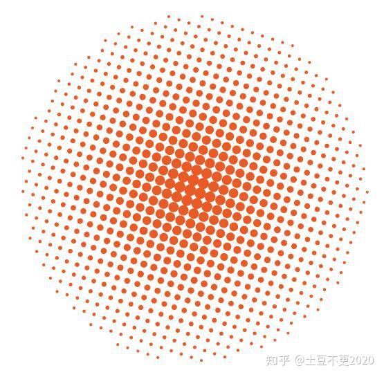 ⑷再执行"扩展",黑色圆点变成了矢量图形,可以填充任意颜色.