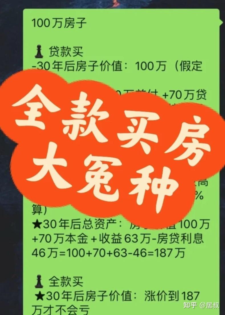 100万贷款，是选择还贷10年，还是选择30年？不少人都选错了！ - 知乎