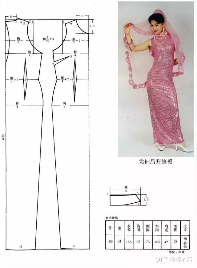 中国旗袍分享改良旗袍少女旗袍附旗袍纸样工艺制作全套