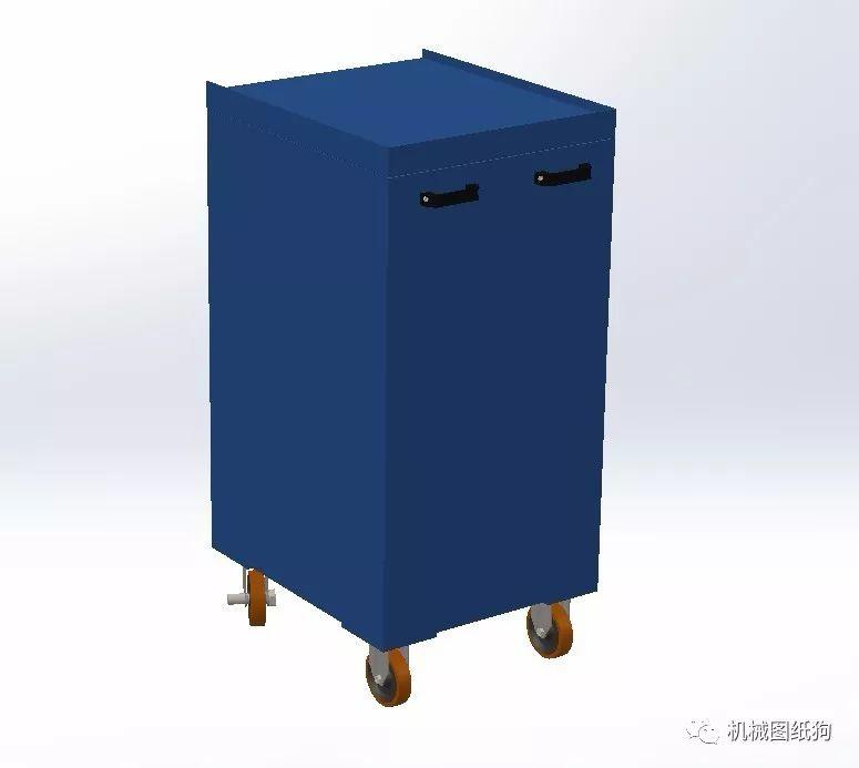 工程机械抽屉工具柜钣金结构3d模型图纸solidworks设计