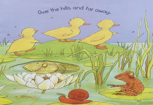 最后和宝宝一起学学小鸭子走路进行动作演绎