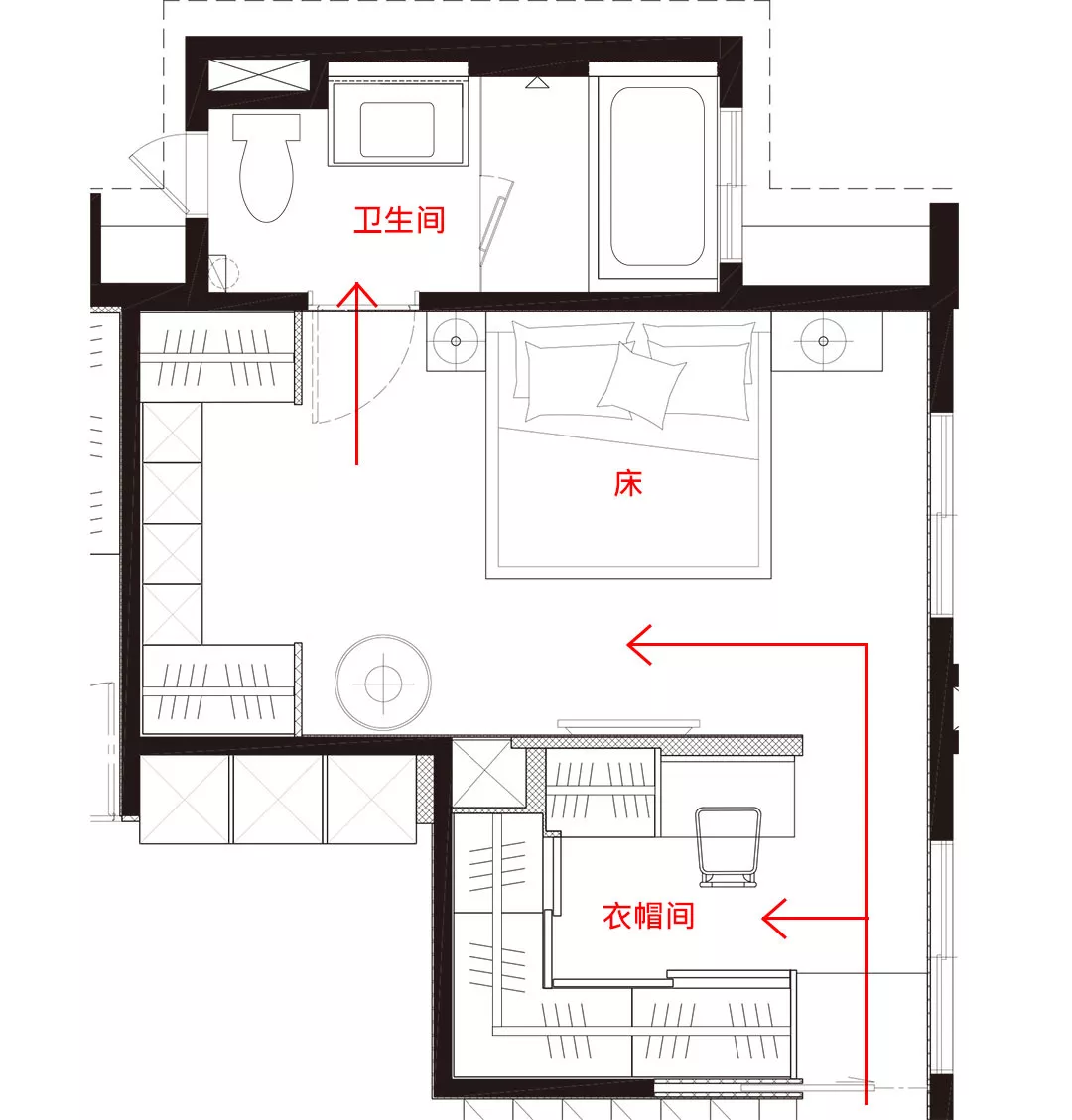 100平米家居卧室简约设计图片展示_装修图片-保障网装修效果图