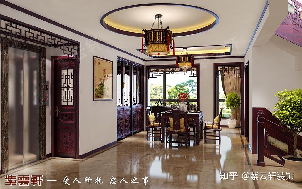复古中式风格装修别墅效果图--舒适宜居,风韵宜歌 - 知乎