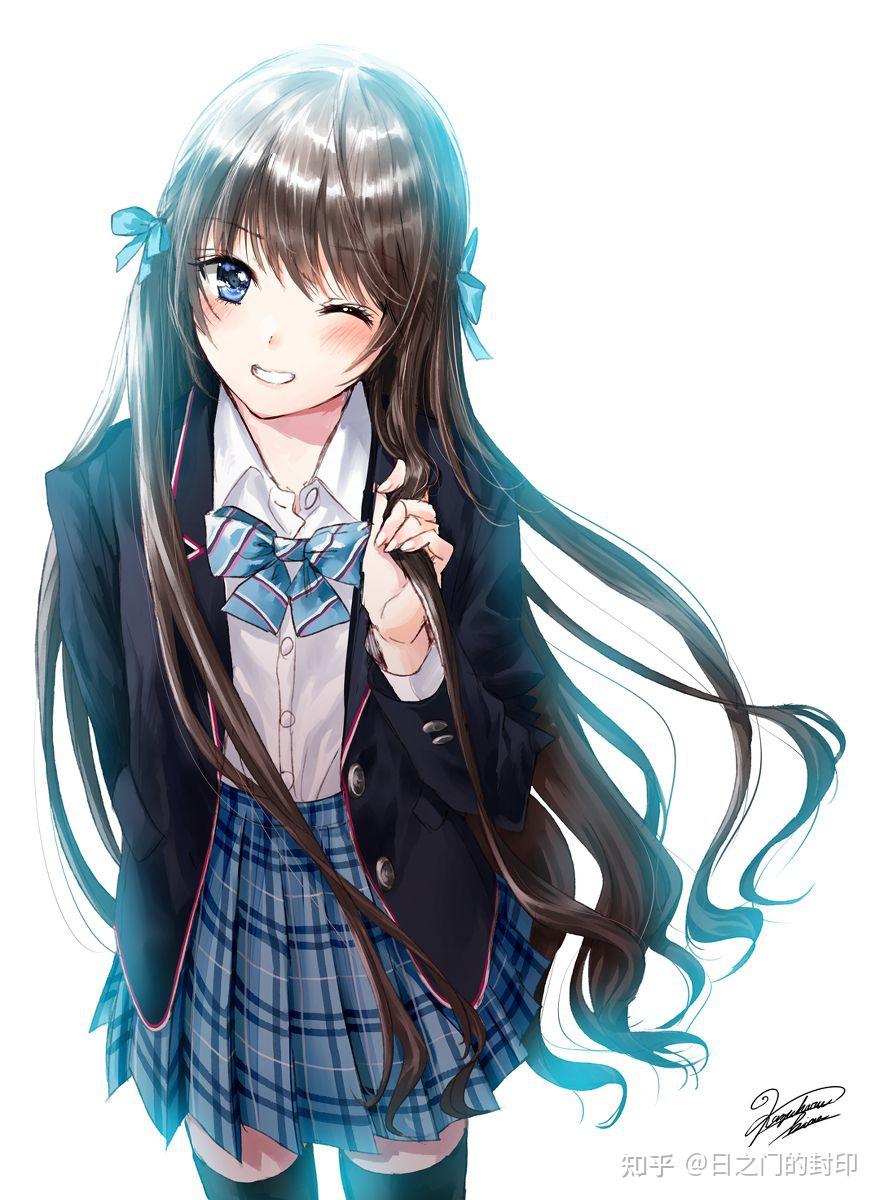 清纯唯美的世界宝藏!p站画师和遥キナ的jk系列插画欣赏