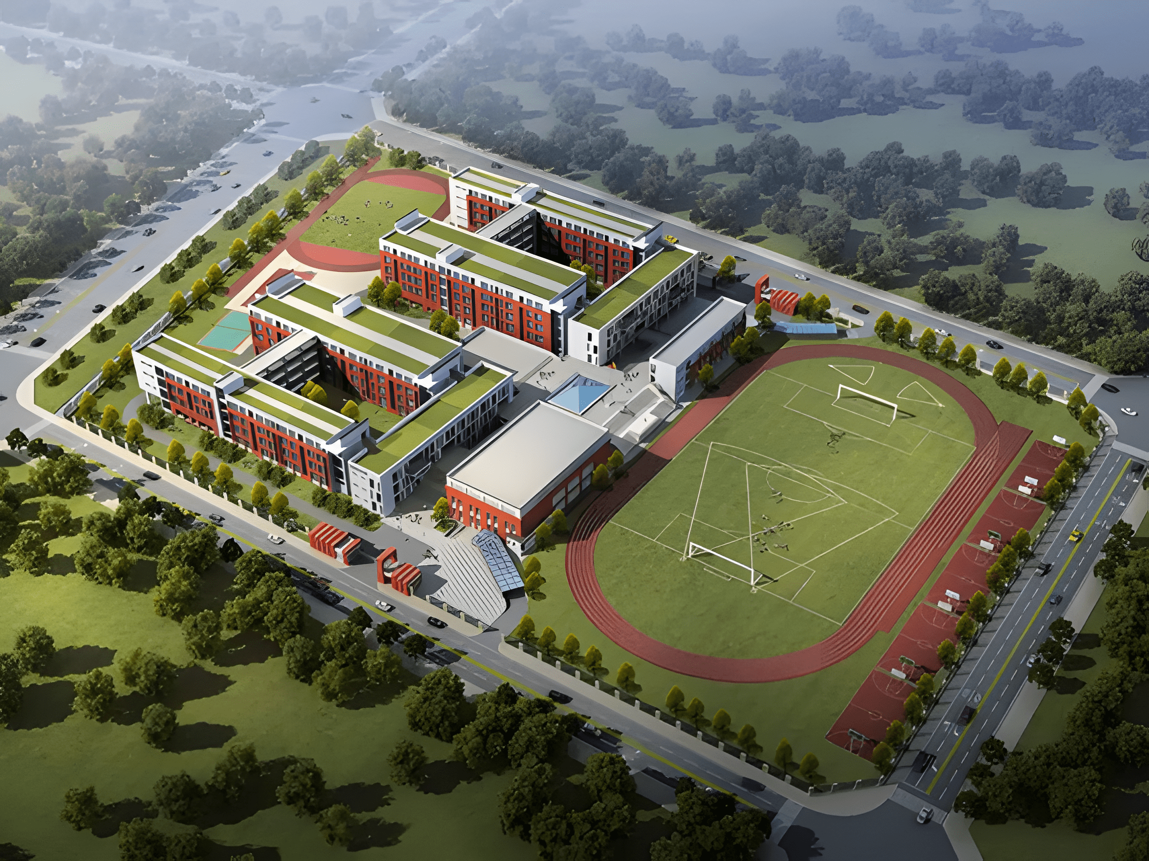 校园地下导光管光导照明系统自然采光照明成都天府三中