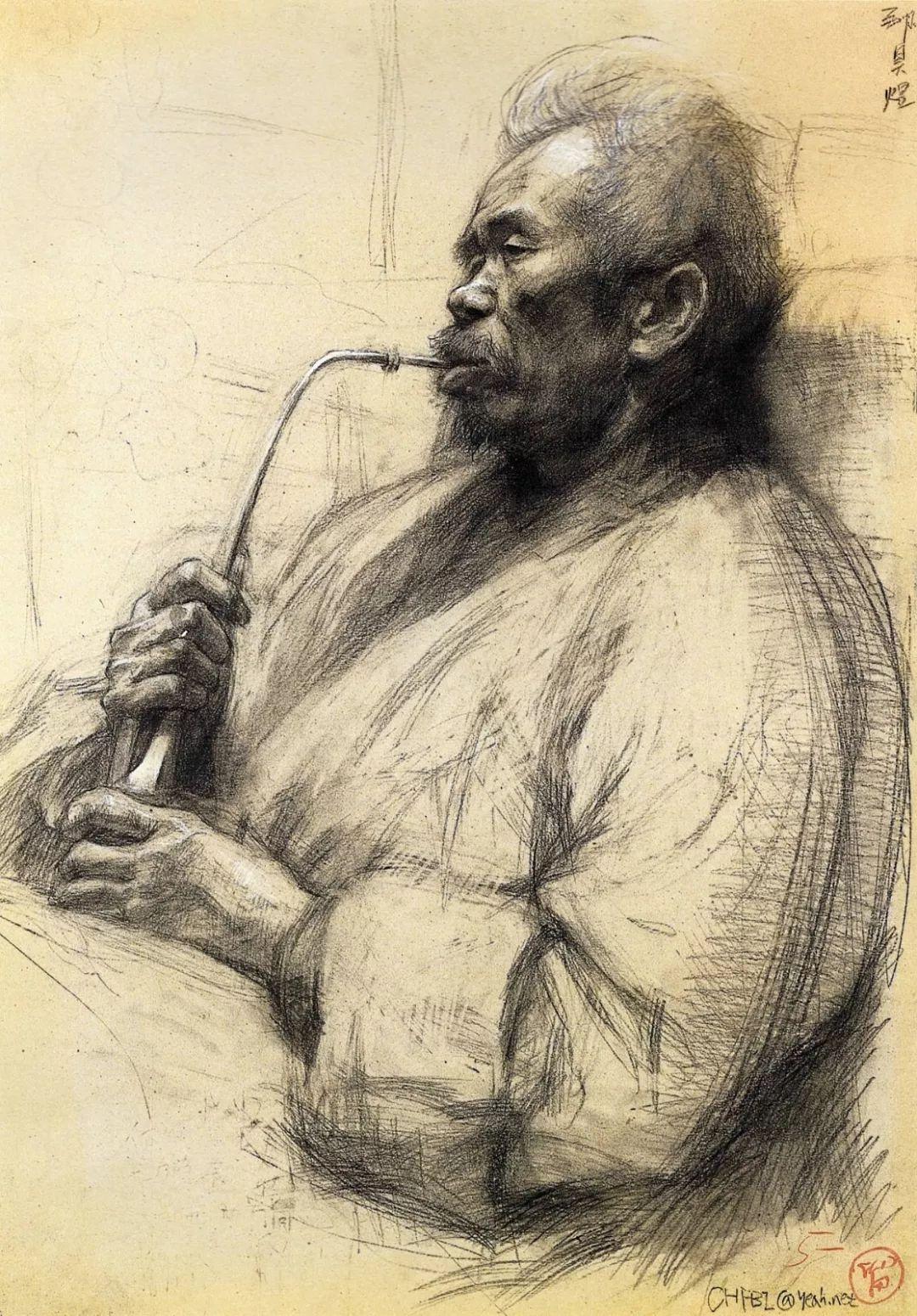 中国八大美院素描半身像高分优秀作品精选