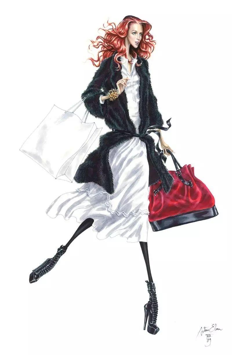 趣味干货-西班牙著名时装插画师arturo elena - 知乎
